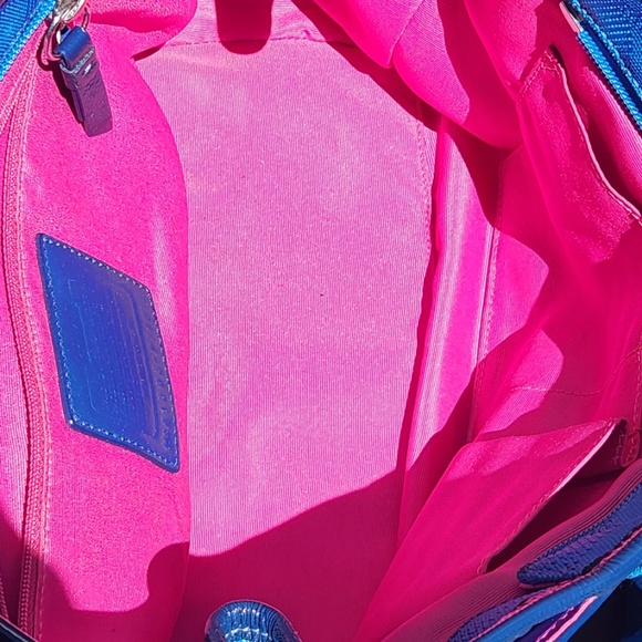 Bright Blue Coach Purse - Picture 12 of 16